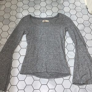 Flared sleeve blouse